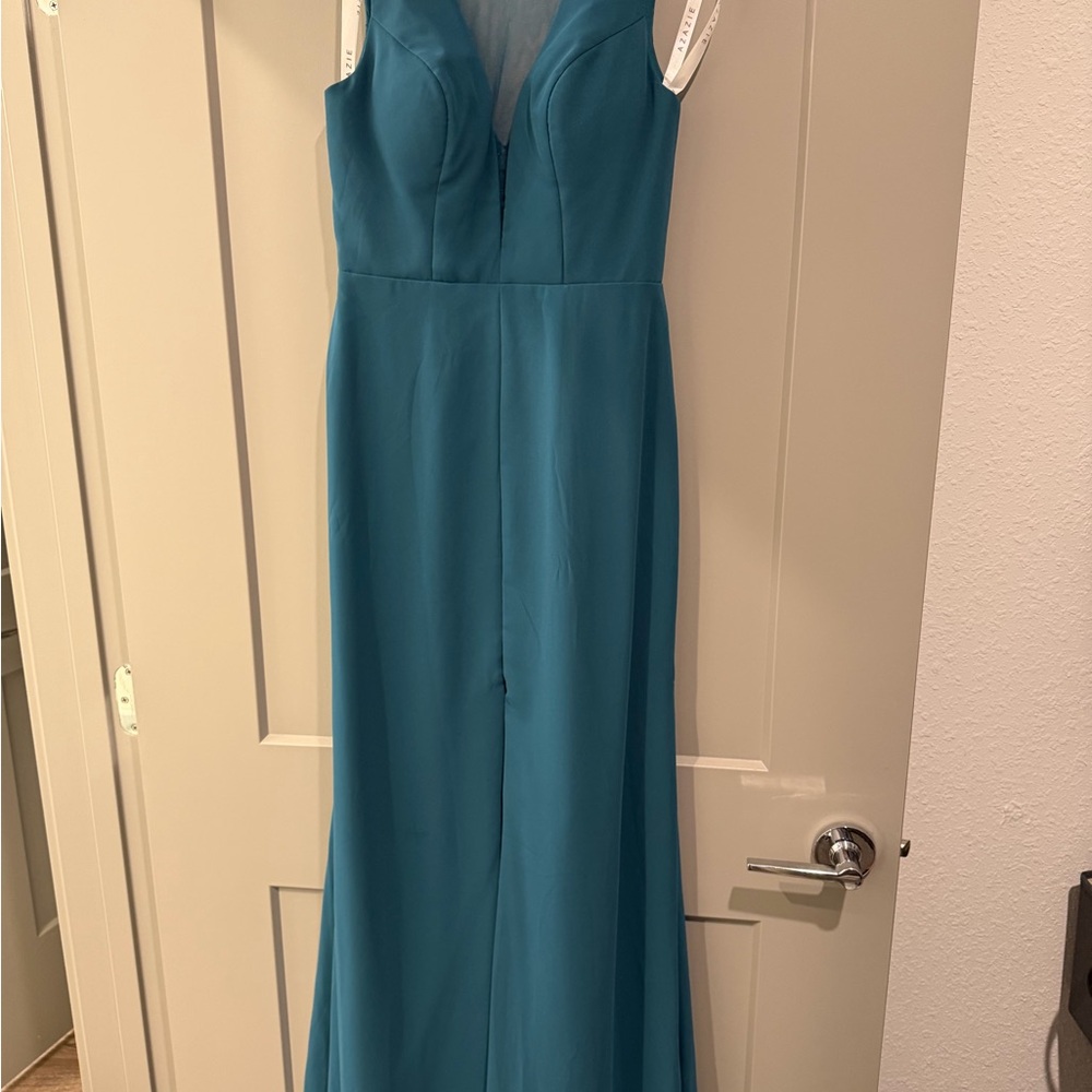 Azazie Teal Formal Dress